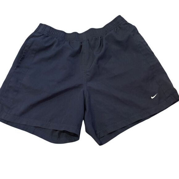 Nike Other - Vintage 90s Nike Men's Blue Nylon Sweat Shorts Mini Swoosh Size S